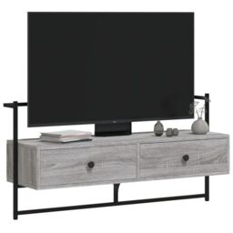 Berkfield Home TV Cabinet Wall-mounted Grey Sonoma 100.5x30x51 cm Engineered Wood - thumbnail 4