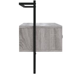 Berkfield Home TV Cabinet Wall-mounted Grey Sonoma 100.5x30x51 cm Engineered Wood - thumbnail 5