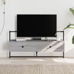 Berkfield Home TV Cabinet Wall-mounted Grey Sonoma 100.5x30x51 cm Engineered Wood - thumbnail 1