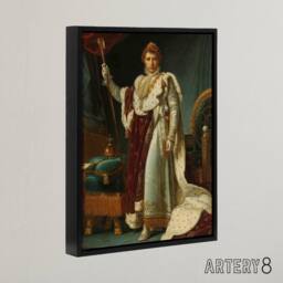 "Artery8 Gerard Emperor Napoleon Bonaparte I Framed Canvas Wall Art Print - Size: W12"" x H16""" - thumbnail 2