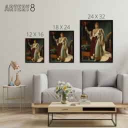 "Artery8 Gerard Emperor Napoleon Bonaparte I Framed Canvas Wall Art Print - Size: W12"" x H16""" - thumbnail 4