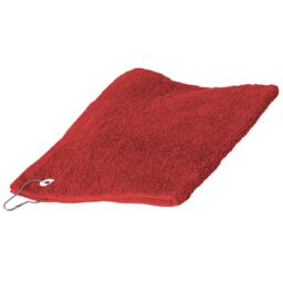 Towel City Luxury Range 550 GSM - Sports Golf Towel (30 X 50 CM) in Red - Size: 30 X 50 CM - thumbnail 1