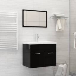 Berkfield Home Elegant Built-in Basin with Faucet 61x39x18 cm Ceramic White - Size: 61 x 39 x 18 cm - thumbnail 2