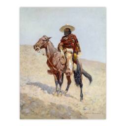 "Artery8 A Mexican Vaquero Cowboy Frederic Remington Wall Art Poster Print - Size: W24"" x H32""" - thumbnail 1