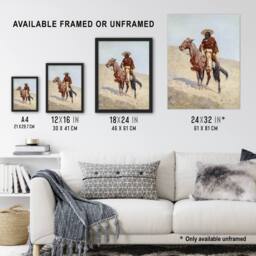 "Artery8 A Mexican Vaquero Cowboy Frederic Remington Wall Art Poster Print - Size: W24"" x H32""" - thumbnail 3