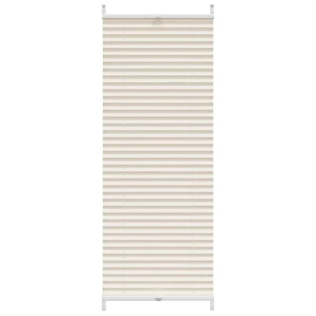 Berkfield Home Plisse Blind 40x125cm Cream - Size: 40x125 cm - image 1
