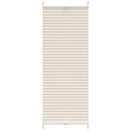 Berkfield Home Plisse Blind 40x125cm Cream - Size: 40x125 cm - thumbnail 1