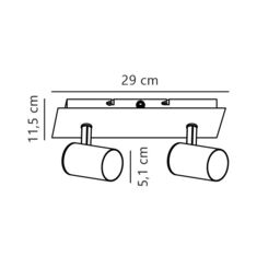 Nordlux Modern Indoor Rail White Metal GU10 Adjustable Head - Mains Powered, IP20 - thumbnail 2