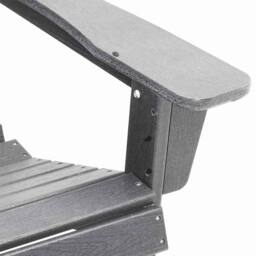 Berkfield Home Traditional Adirondack Chair Light Grey 74x82x91 cm HDPE - Size: 74 x 82 x 91 cm - thumbnail 7