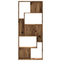 Berkfield Home Bookcase Old Wood 67x24x161 cm Engineered Wood in Brown - Size: 67 x 24 x 161 cm - thumbnail 5