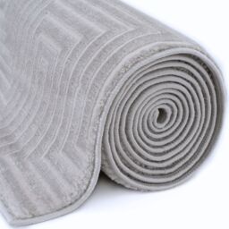 THE RUGS Carmel Modern Area Rug & Runner Geometric Design Stain Resistant in Grey - Size: 120 cm x 170 cm - thumbnail 5
