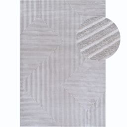 THE RUGS Carmel Modern Area Rug & Runner Geometric Design Stain Resistant in Grey - Size: 120 cm x 170 cm - thumbnail 2