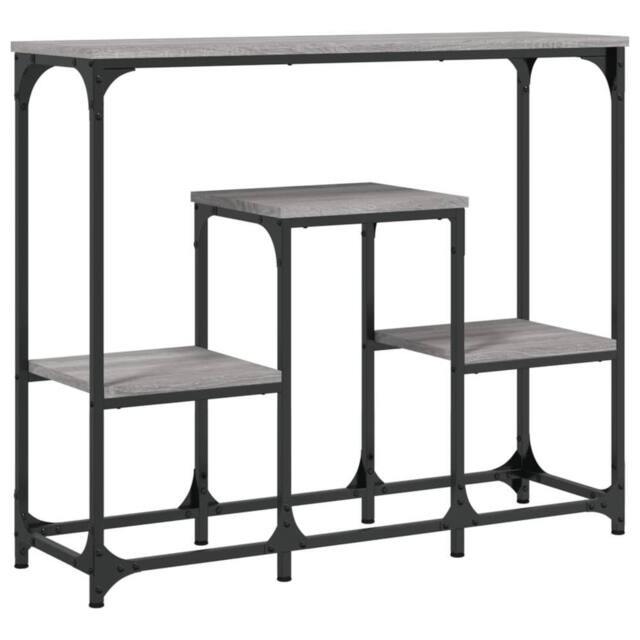 Berkfield Home Console Table Grey Sonoma 89.5x28x76 cm Engineered Wood - image 1