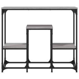 Berkfield Home Console Table Grey Sonoma 89.5x28x76 cm Engineered Wood - thumbnail 4