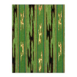 Artery8 Furuya Korin Framed Wall Art Print Vintage Green Textile Pattern - Size: A4 - thumbnail 3