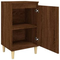 Berkfield Home Bedside Cabinets 2 pcs Brown Oak 40x35x70 cm Engineered Wood - Size: 40 x 35 x 70 cm - thumbnail 6