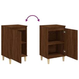 Berkfield Home Bedside Cabinets 2 pcs Brown Oak 40x35x70 cm Engineered Wood - Size: 40 x 35 x 70 cm - thumbnail 8