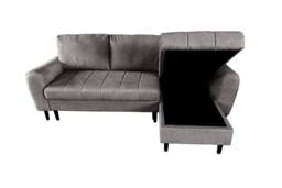 DS Living Sienna 3 Seater Left Hand Facing Storage Sofa Bed in Grey - thumbnail 7