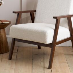 Birlea Ellwood Accent Armchair in White - thumbnail 3