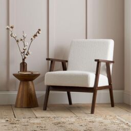 Birlea Ellwood Accent Armchair in White - thumbnail 2