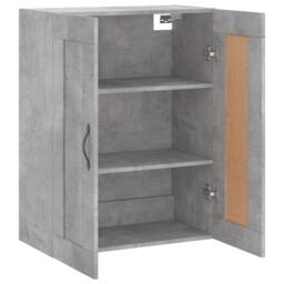 Berkfield Home Wall Mounted Cabinet Concrete Grey 69.5x34x90 cm Engineered Wood - thumbnail 6