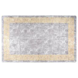 Berkfield Home Rug Washable 80x150 cm Grey Anti Slip - Size: 100 cm diameter - thumbnail 1