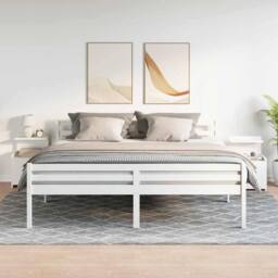 Berkfield Home Bedside Cabinets 2 pcs with 2 Drawers White 40x36.5x62 cm - thumbnail 3