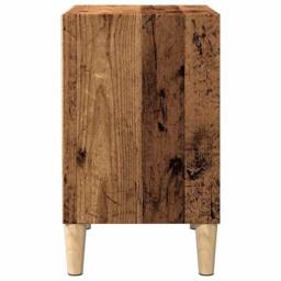 Berkfield Home Classic Bedside Cabinet Old Wood 40x30x50 cm Engineered Wood in Brown - Size: 40 x 30 x 50 cm - thumbnail 5
