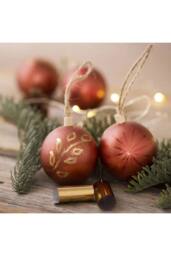 KDMD Personalisable Christmas Ornament 5.5cm 3 Pack in White - thumbnail 3