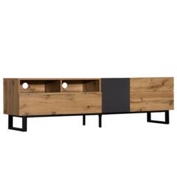 STILVORA TV Stand 180 cm with Drawers & Storage in Natural - thumbnail 8
