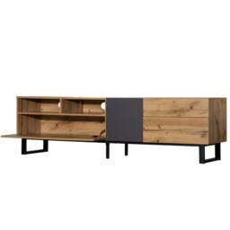 STILVORA TV Stand 180 cm with Drawers & Storage in Natural - thumbnail 6