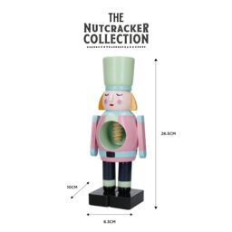 KitchenCraft The Nutcracker Collection Wooden Female Nutcracker in Black - thumbnail 6