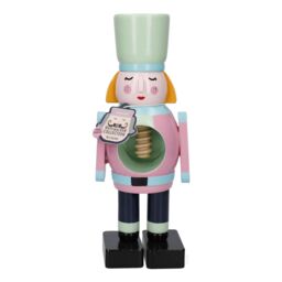 KitchenCraft The Nutcracker Collection Wooden Female Nutcracker in Black - thumbnail 8