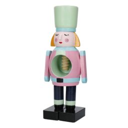 KitchenCraft The Nutcracker Collection Wooden Female Nutcracker in Black - thumbnail 9