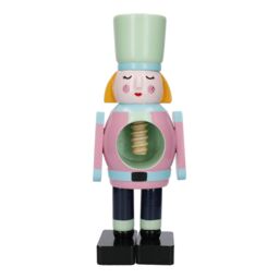 KitchenCraft The Nutcracker Collection Wooden Female Nutcracker in Black