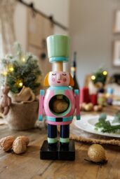 KitchenCraft The Nutcracker Collection Wooden Female Nutcracker in Black - thumbnail 2