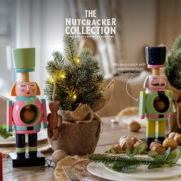 KitchenCraft The Nutcracker Collection Wooden Female Nutcracker in Black - thumbnail 7