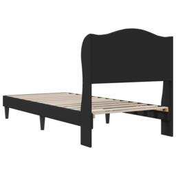 Berkfield Home Bed Frame with Headboard Black 90 x 190 cm Faux Leather - thumbnail 6