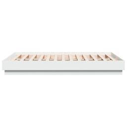 Berkfield Home Bed Frame without Mattress White 120x190 cm Small Double - thumbnail 5