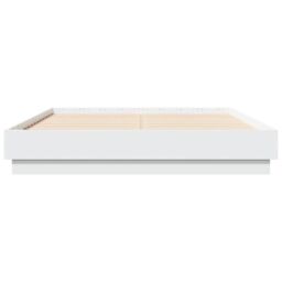 Berkfield Home Bed Frame without Mattress White 120x190 cm Small Double - thumbnail 4