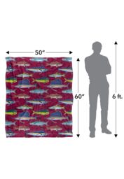 JQ Licensing Saltfish Fishing Pattern Silky Touch Super Soft Throw Blanket 152 X 127 cm in White - thumbnail 5