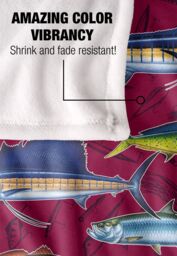 JQ Licensing Saltfish Fishing Pattern Silky Touch Super Soft Throw Blanket 152 X 127 cm in White - thumbnail 4