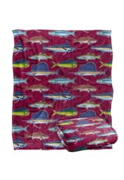 JQ Licensing Saltfish Fishing Pattern Silky Touch Super Soft Throw Blanket 152 X 127 cm in White - thumbnail 2