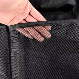Kelvenix Car Boot Organiser with Hanging Pockets Large Storage Bag in Black - thumbnail 4