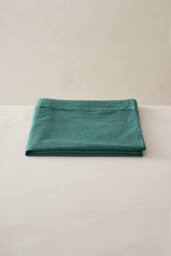 Ted Baker 'TB Plain Dye' Cotton Sateen Flat Sheet in Dark Green - Size: Super King - thumbnail 1