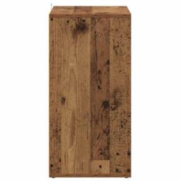 Berkfield Home Shoe Cabinet Old Wood 60x35x70 cm Engineered Wood in Brown - Size: 60 x 35 x 70 cm - thumbnail 6