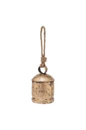 KDMD Antique Gold Bell Bauble - Elegant Vintage Holiday Ornament