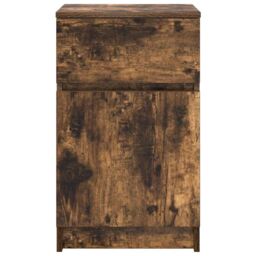 Berkfield Home Bedside Cabinets 2 pcs Smoked Oak 39x35x65 cm Engineered Wood - Size: 39 x 35 x 65 cm - thumbnail 7