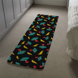 Benjamin Tate Design Retro Video Game Joystick Runner Rug in Natural - Size: 67 cm x 230 cm - thumbnail 4