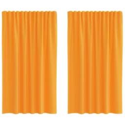 Berkfield Home Voile Curtains with Rod Pockets 2 pcs Orange